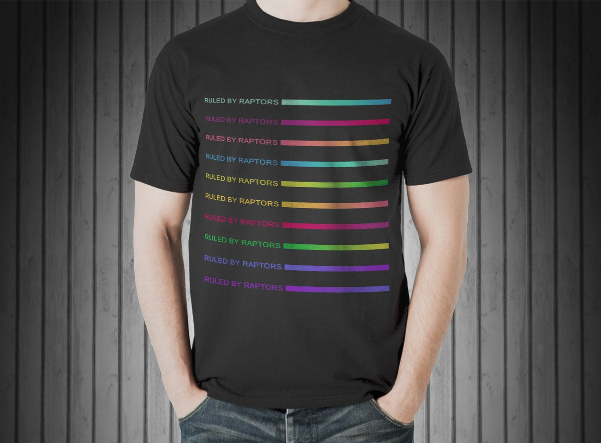 Ruled By Raptors “Pot Luck” T-Shirt (Black – Randomized Colors)